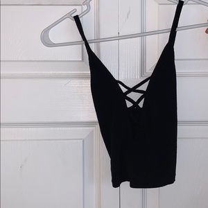 Black crop top!!